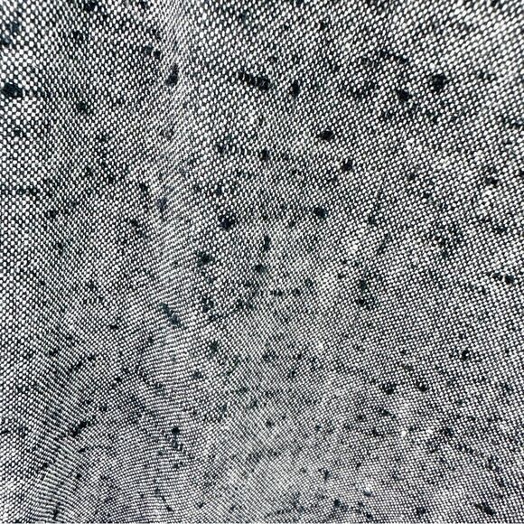 Narsico Rodriguez Linen/Silk Nubby Gray Sheath Dress w/Black Color-block Back 6 - Picture 7 of 15